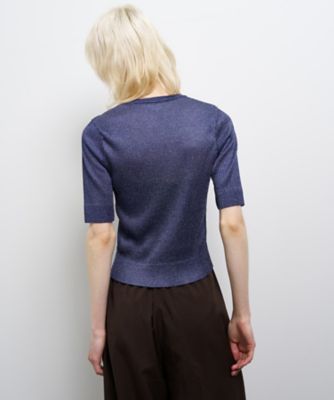 プリーツハーフスリーブニット | LANVIN en Bleu (Women)/ランバン