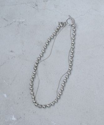 ＜LANVIN en Bleu (Women)＞ボールチェーンネックレス