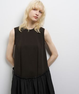 タフタコンビカットソーワンピース | LANVIN en Bleu (Women)/ランバン