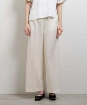 LANVIN en Bleu (Women)/ランバン オン ブルー ドライポリエステルイージーパンツ 91アイボリー パンツ・ズボン【三越伊勢丹/公式】