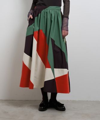 ＜LANVIN en Bleu (Women)＞ＬＥＳ　ＭＯＵＥＴＴＥＳフレアスカート