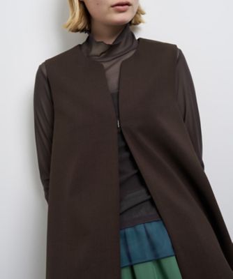 ＜LANVIN en Bleu (Women)＞ドライポリエステルバックオープンベスト