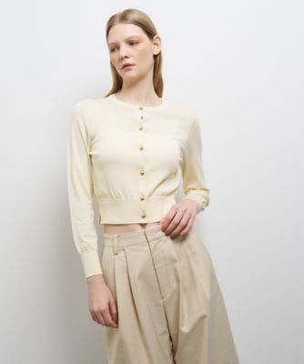 LANVIN en Bleu (Women)/ランバン オン ブルー メタルボタンベーシックカーディガン 91アイボリー トップス【三越伊勢丹/公式】