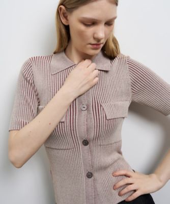 リブポロニット | LANVIN en Bleu (Women)/ランバン オン ブルー