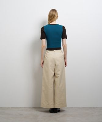 カラーブロックリブニット | LANVIN en Bleu (Women)/ランバン オン