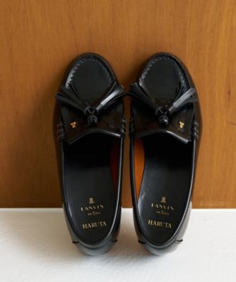 LANVIN en Bleu (Women)/ランバン オン ブルー【23.0 24.0cm】HARUTA キルトタッセルローファー 94クロ 靴【三越伊勢丹/公式】