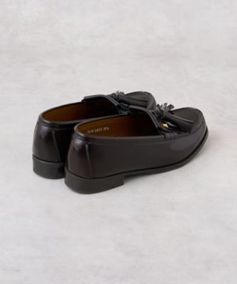 24．5 26．0cm】HARUTA キルトタッセルローファー