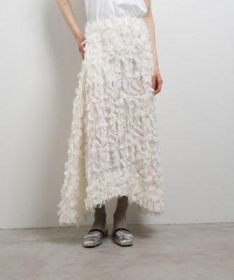 ＜LANVIN en Bleu (Women)＞ロングカットジャカードスカート