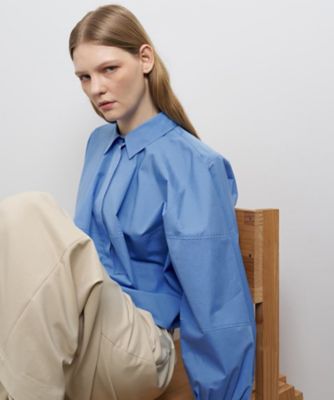 ＜LANVIN en Bleu (Women)＞ＴＨＯＭＡＳ　ＭＡＳＯＮボリュームシャツ