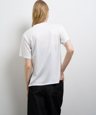 グログランテープロゴ刺繍Tシャツ | LANVIN en Bleu (Women