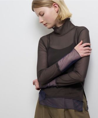 ＜LANVIN en Bleu (Women)＞カラーポイントチュールタートル