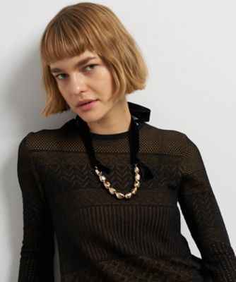 ＜LANVIN en Bleu (Women)＞ベルベットリボンネックレス