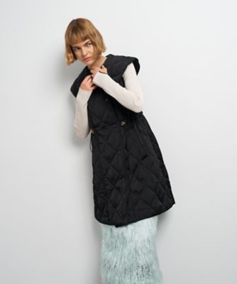 ビッグカラーキルティングベスト | LANVIN en Bleu (Women