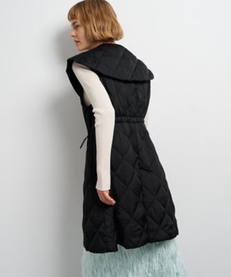 ビッグカラーキルティングベスト | LANVIN en Bleu (Women