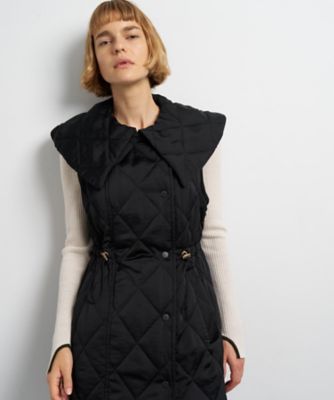 ビッグカラーキルティングベスト | LANVIN en Bleu (Women