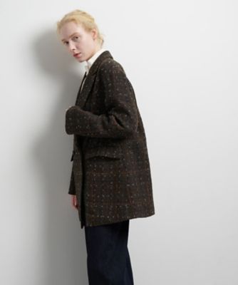 ツイード／ウールメルトン テーラードジャケット | LANVIN en Bleu