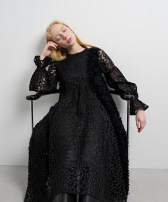 ち様、専用 LANVIN en Blue ライトブルー レース ワンピース LANVIN en Bleu（ランバンオンブルー）の「レースパフスリーブ
