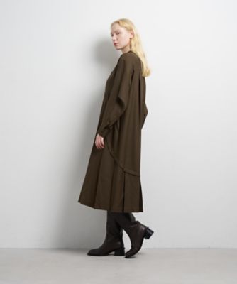 プリーツコンビシャツワンピース プリーツコンビシャツワンピース | LANVIN en Bleu (Women