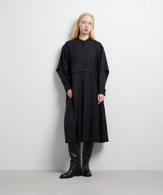 プリーツコンビシャツワンピース プリーツコンビシャツワンピース | LANVIN en Bleu (Women