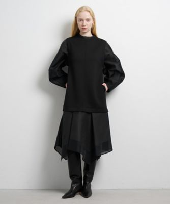 ダンボールコンビワンピース | LANVIN en Bleu (Women)/ランバン