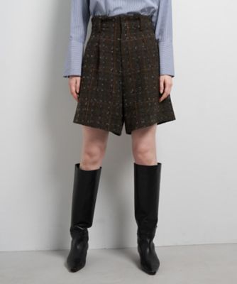 ツイード／ウールメルトン ショートパンツ | LANVIN en Bleu (Women
