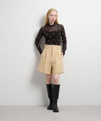 ツイード／ウールメルトン ショートパンツ | LANVIN en Bleu (Women