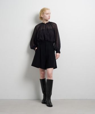 ツイード／ウールメルトン ショートパンツ | LANVIN en Bleu (Women