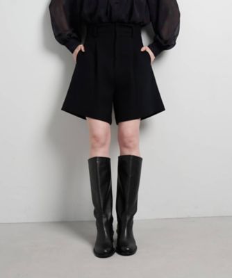 LANVIN en Bleu (Women)/ランバン オン ブルー ツイード/ウールメルトン ショートパンツ 94クロ 【三越伊勢丹/公式】