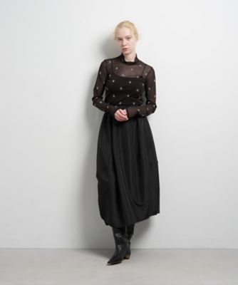 アシンメコクーンタフタスカート | LANVIN en Bleu (Women)/ランバン