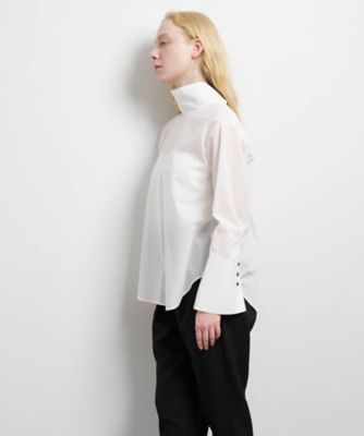 スタンドカラープルオーバーブラウス | LANVIN en Bleu (Women