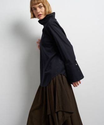 スタンドカラープルオーバーブラウス | LANVIN en Bleu (Women