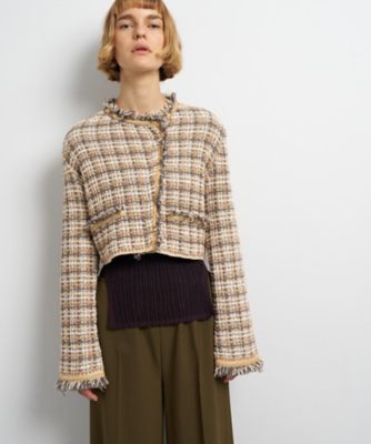 ニットツイードジャケット | LANVIN en Bleu (Women)/ランバン
