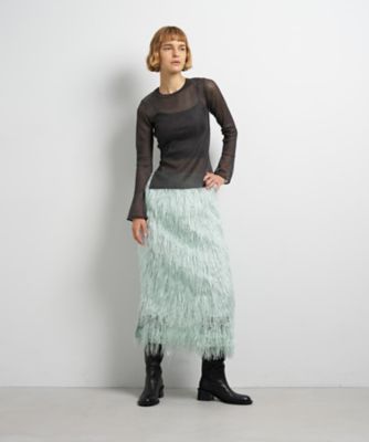 シアーリブフレアカフスニット | LANVIN en Bleu (Women)/ランバン