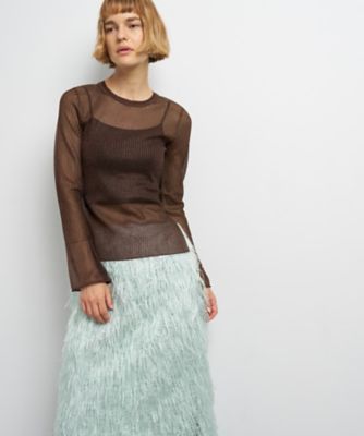 【新品】ランダムリブフレアカフスニット ランダムリブフレアカフスニット|LANVIN en Bleu | LANVIN en