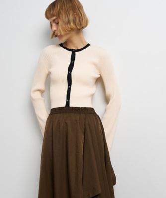 ＜H＞TCリブショートカーディガン BEAUTY&YOUTH UNITED ARROWS（ビューティーアンドユース