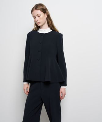 トリアセテートペプラムジャケット | LANVIN en Bleu (Women)/ランバン