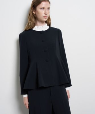 ＜LANVIN en Bleu (Women)＞トリアセテートペプラムジャケット