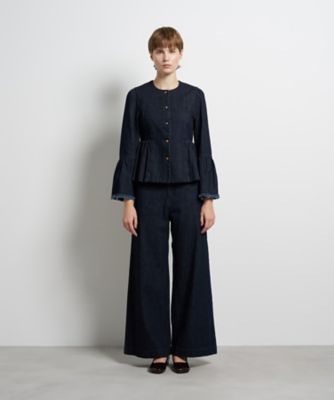 デニムペプラムジャケット | LANVIN en Bleu (Women)/ランバン オン