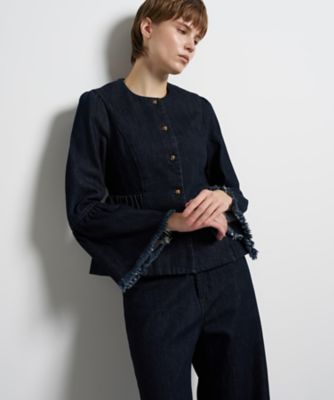 デニムペプラムジャケット | LANVIN en Bleu (Women)/ランバン オン