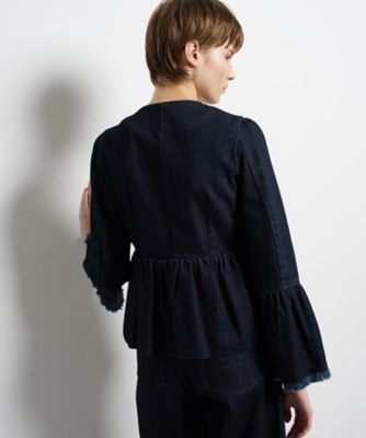 デニムペプラムジャケット | LANVIN en Bleu (Women)/ランバン オン 