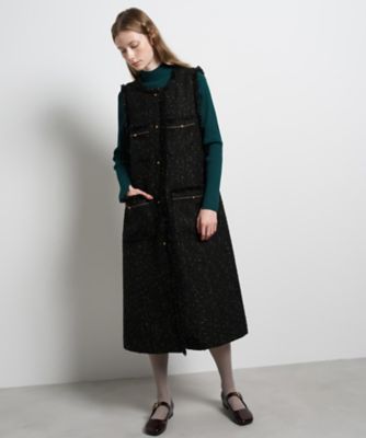 ツイードジレワンピース | LANVIN en Bleu (Women)/ランバン オン