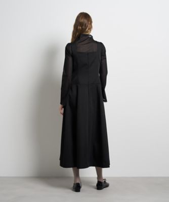 マットサテンフレアワンピース | LANVIN en Bleu (Women)/ランバン