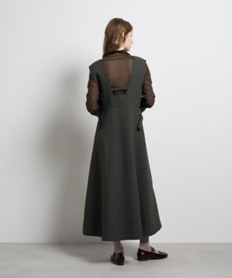 ダブルクロスジャンバースカート | LANVIN en Bleu (Women)/ランバン