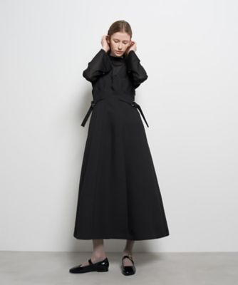 ダブルクロスジャンバースカート | LANVIN en Bleu (Women)/ランバン