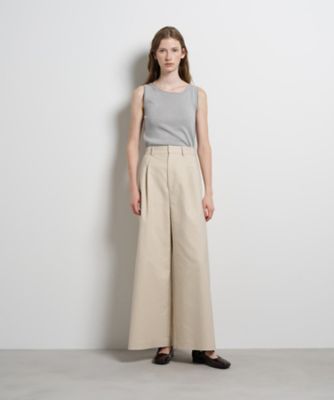 コットンギャバワイドパンツ | LANVIN en Bleu (Women)/ランバン オン