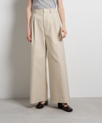 コットンギャバワイドパンツ | LANVIN en Bleu (Women)/ランバン オン