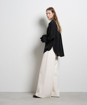 トリアセローンフリルカラーブラウス | LANVIN en Bleu (Women