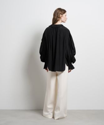 トリアセローンフリルカラーブラウス | LANVIN en Bleu (Women