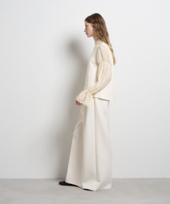 ギャザースリーブコンビカットソー | LANVIN en Bleu (Women)/ランバン