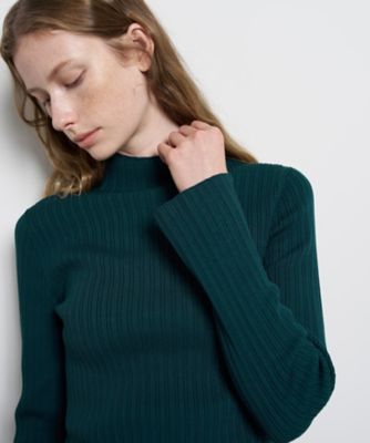 【新品】定価15万 ランバン  2014 イタリア製 ニット トップス ランダムリブハイネックニット | LANVIN en Bleu (Women)/ランバン